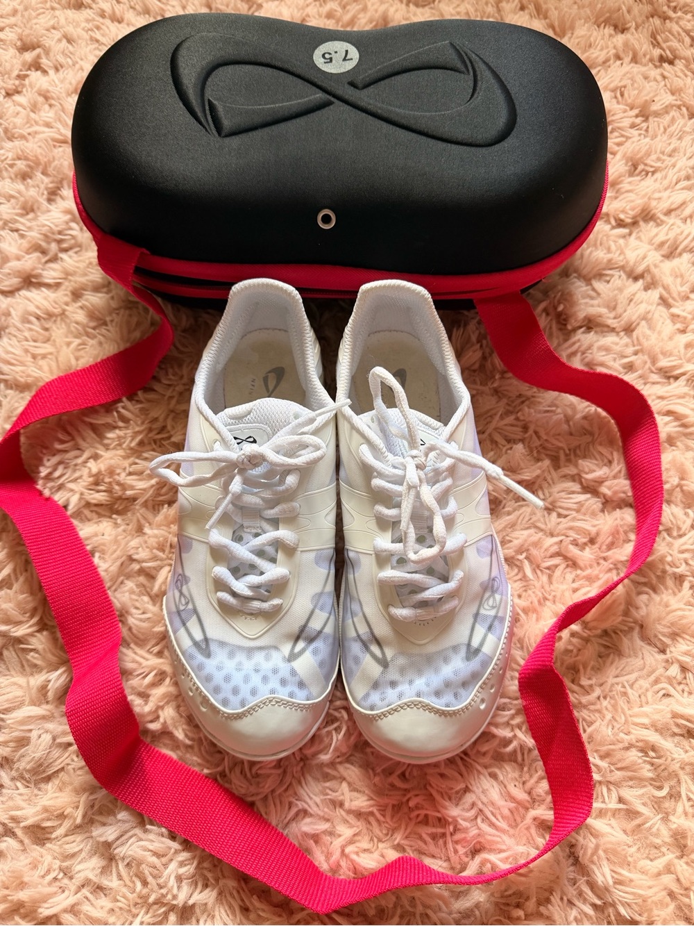 Infinity (Nfinity) Cheer Shoes with Case - Like New